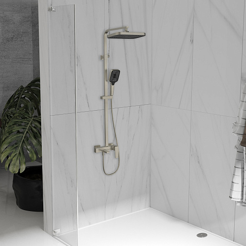 Душевая система Vincea Dice VSFS-4C12BN с изливом, брашированный никель Душевая система Vincea Dice VSFS-4C12BN с изливом, брашированный никель