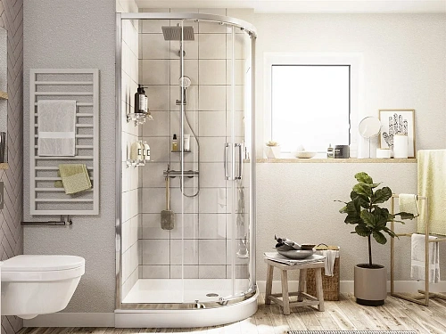 Душевой уголок STWORKI Хельсинки 95x95 см профиль хром глянец 413174 Душевой уголок STWORKI Хельсинки 95x95 см профиль хром глянец 413174