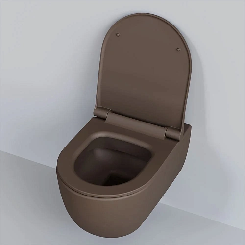 Крышка-сиденье Ambassador Abner 102T20601S (тонкое) матовое коричневое Крышка-сиденье Ambassador Abner 102T20601S (тонкое) матовое коричневое