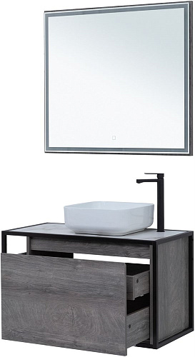 Тумба под раковину Aquanet Nova Lite Loft 90 R дуб рошелье 00261655 Тумба под раковину Aquanet Nova Lite Loft 90 R дуб рошелье 00261655