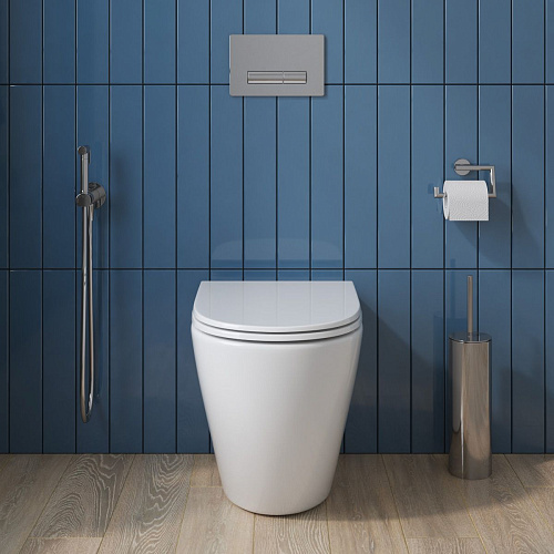 Унитаз приставной BelBagno SFERA-R BB2141CBR/BB870SC безободковый с сиденьем Унитаз приставной BelBagno SFERA-R BB2141CBR/BB870SC безободковый с сиденьем