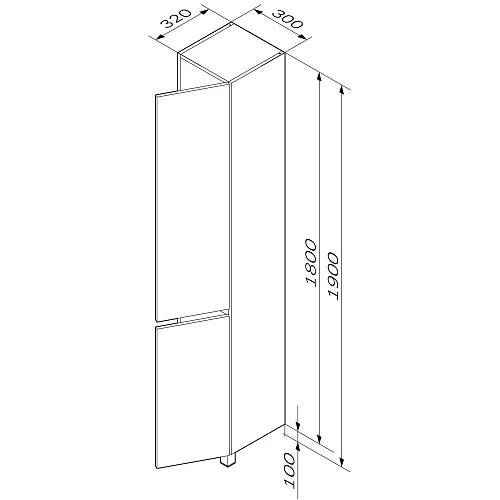 Шкаф-пенал AM.PM Gem S M91CSR0306GM напольный, правый, 30 см, графит матовый Шкаф-пенал AM.PM Gem S M91CSR0306GM напольный, правый, 30 см, графит матовый