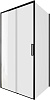 Картинка анонса товара «душевой уголок aquanet pleasure evo 100x90 ae65-100x90-bt профиль черный, прозрачное стекло»