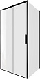 Детальная картинка товара «душевой уголок aquanet pleasure evo 100x90 ae65-100x90-bt профиль черный, прозрачное стекло»