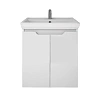 Тумба под раковину DREJA Q PLUS (D), 55 см, подвесная/напольная, 2 дверцы, с опорами, белый глянец 9 99.1008 Тумба под раковину DREJA Q PLUS (D), 55 см, подвесная/напольная, 2 дверцы, с опорами, белый глянец 9 99.1008
