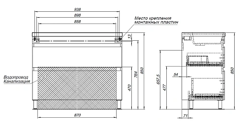 Тумба под раковину Aquanet Нота New 100 00344148 напольная, дуб веллингтон табак Тумба под раковину Aquanet Нота New 100 00344148 напольная, дуб веллингтон табак