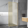 Душевая перегородка Vincea Walk-In VSW-1HP120GWBG 1200x2000 брашированное золото, стекло с золотыми нитями Душевая перегородка Vincea Walk-In VSW-1HP120GWBG 1200x2000 брашированное золото, стекло с золотыми нитями