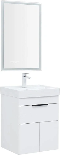 Тумба под раковину Aquanet Ирис new 50 белый глянец (1 ящик, 2 дверцы) 00310147 Тумба под раковину Aquanet Ирис new 50 белый глянец (1 ящик, 2 дверцы) 00310147