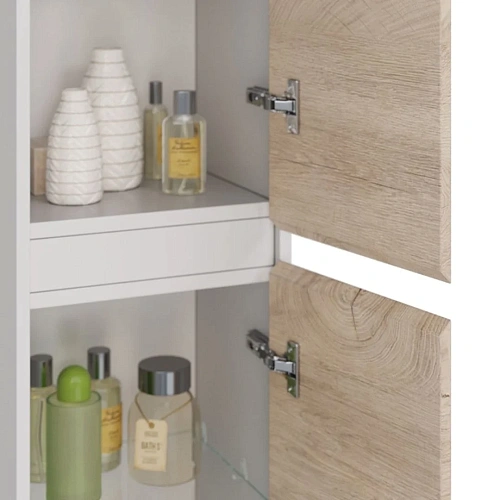 Шкаф-пенал Lemark COMBI 35 см подвесной/напольный, левый/правый, дуб кантри/белый LM03C35P-dub Шкаф-пенал Lemark COMBI 35 см подвесной/напольный, левый/правый, дуб кантри/белый LM03C35P-dub