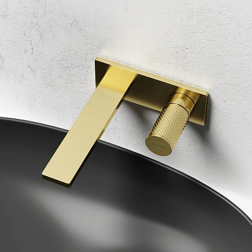 Смеситель для раковины Sancos Nexus SC9013BG с внутренней частью, брашированное золото, PVD покрытие Смеситель для раковины Sancos Nexus SC9013BG с внутренней частью, брашированное золото, PVD покрытие