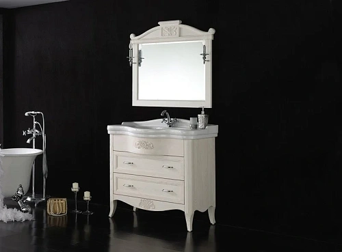 Зеркало BelBagno Primavera BB45S/PBA Bianco Antico Зеркало BelBagno Primavera BB45S/PBA Bianco Antico