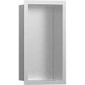 Настенный короб Hansgrohe XtraStoris Individual с дизайнерской рамой 30х15х10 см 56094800, шлифованн Настенный короб Hansgrohe XtraStoris Individual с дизайнерской рамой 30х15х10 см 56094800, шлифованн