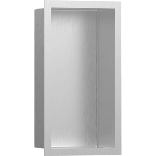 Настенный короб Hansgrohe XtraStoris Individual с дизайнерской рамой 30х15х10 см 56094800, шлифованн Настенный короб Hansgrohe XtraStoris Individual с дизайнерской рамой 30х15х10 см 56094800, шлифованн