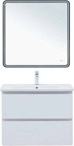 Тумба под раковину Aquanet Эмбер 80 белый матовый 00330467 напольная/подвесная Тумба под раковину Aquanet Эмбер 80 белый матовый 00330467 напольная/подвесная