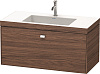 Картинка анонса товара «тумба с раковиной duravit brioso br4602o1021 100 см орех темный»