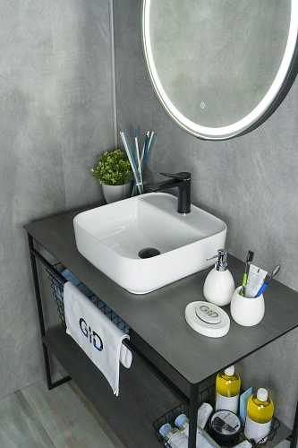 Раковина Gid N9044 51165 накладная белая 38.5x38.5x14 Раковина Gid N9044 51165 накладная белая 38.5x38.5x14