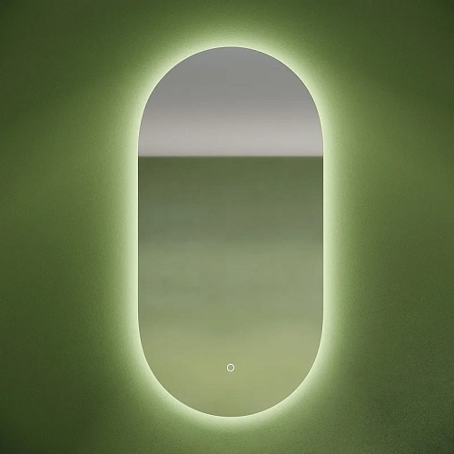 Зеркало Sancos Oval OV45C 450х900 фоновая подсветка с сенсорным управлением Зеркало Sancos Oval OV45C 450х900 фоновая подсветка с сенсорным управлением