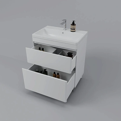 Тумба под раковину Style Line Атлантика 70, Люкс антискрейч, PLUS напольная СС-00002342 Тумба под раковину Style Line Атлантика 70, Люкс антискрейч, PLUS напольная СС-00002342