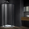 Душевой уголок Vincea Penta VSP-3P900CLB, 900x900, черный, стекло прозрачное