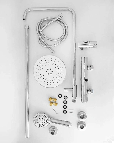 Душевая система Orange Thermo T02S3-912cr c термостатом, хром Душевая система Orange Thermo T02S3-912cr c термостатом, хром