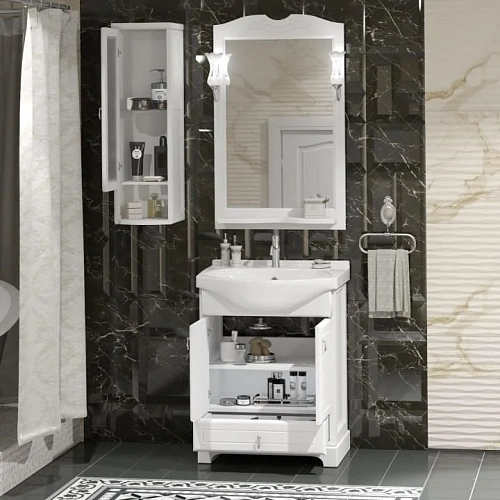 Тумба под раковину Opadiris Клио 65 белый матовый 00-00000233 Тумба под раковину Opadiris Клио 65 белый матовый 00-00000233