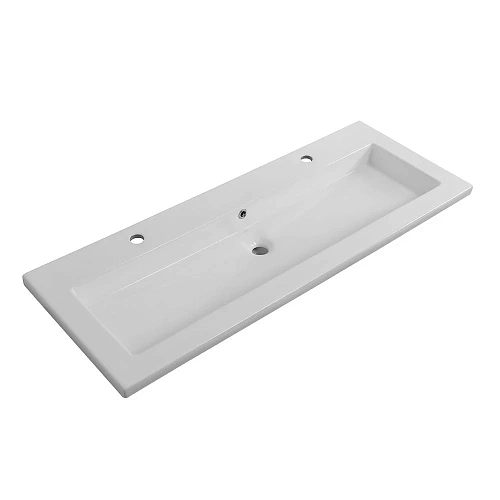Раковина CEZARES CZR-8070-120-1-2 белый 1210x460 керамика Раковина CEZARES CZR-8070-120-1-2 белый 1210x460 керамика