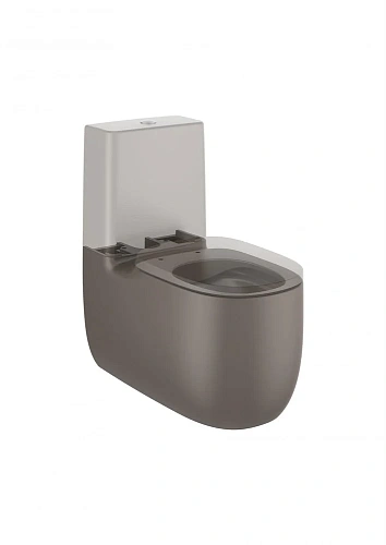 Чаша напольного унитаза Roca Beyond rimless, кофе матовый 3420B9660 Чаша напольного унитаза Roca Beyond rimless, кофе матовый 3420B9660