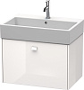 Картинка анонса товара «тумба под раковину duravit brioso br405402222 подвесная 68 см белый глянцевый»