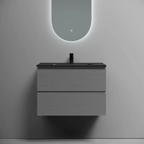 Тумба под раковину Sancos Folk FL70ES 690х445х500 Ergraut soft, подвесная Тумба под раковину Sancos Folk FL70ES 690х445х500 Ergraut soft, подвесная