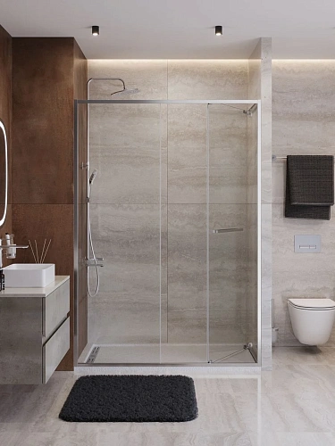 Душевая дверь CEZARES LUX-B-FS-11-140-C-CR 140 см, профиль хром, стекло прозрачное Душевая дверь CEZARES LUX-B-FS-11-140-C-CR 140 см, профиль хром, стекло прозрачное