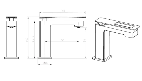 Смеситель для раковины Boheme Q 141-WUW WhiteUW Смеситель для раковины Boheme Q 141-WUW WhiteUW