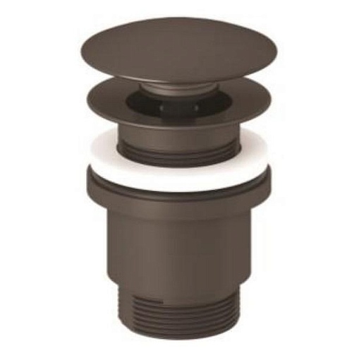 Донный клапан Kludi PUSH OPEN G 1 1/4 10426N2-00 оружейная сталь Донный клапан Kludi PUSH OPEN G 1 1/4 10426N2-00 оружейная сталь