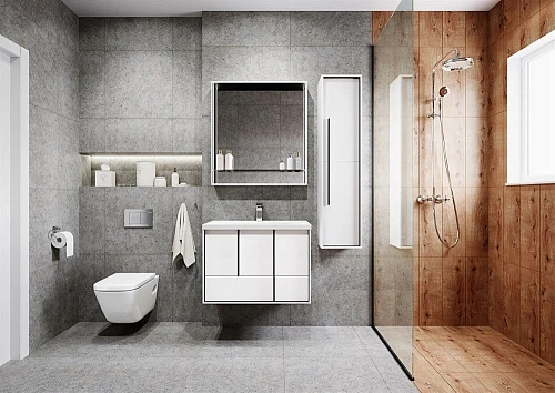 Шкаф-пенал Aquaton Ривьера белый матовый 1A239203RVX20 Шкаф-пенал Aquaton Ривьера белый матовый 1A239203RVX20