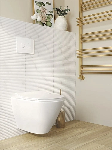 Плитка керамическая Cersanit Omnia белый рельеф 20x44 OMG052 Плитка керамическая Cersanit Omnia белый рельеф 20x44 OMG052