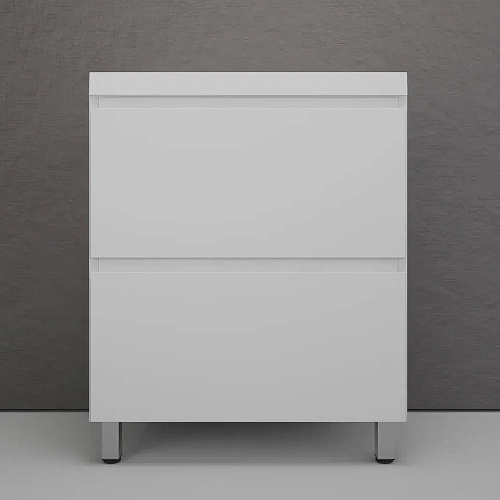 Тумба под раковину Style Line Манхэттен 70 см ЛС-00002374 напольная, белый матовый Тумба под раковину Style Line Манхэттен 70 см ЛС-00002374 напольная, белый матовый