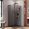 Душевой уголок CEZARES SLIDER-AH-1-100-80/90-GRIGIO-NERO 80-90x100см стекло тонированное (графит), профиль черный Душевой уголок CEZARES SLIDER-AH-1-100-80/90-GRIGIO-NERO 80-90x100см стекло тонированное (графит), профиль черный