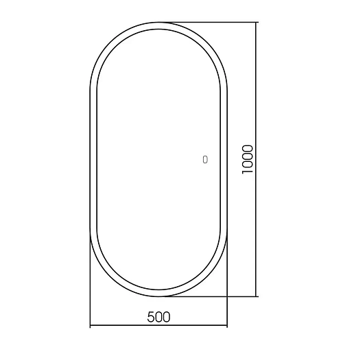 Зеркало ABBER Kontur AG6303S-1.0 с подсветкой, сенсор, диммер Зеркало ABBER Kontur AG6303S-1.0 с подсветкой, сенсор, диммер