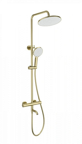 Душевая система Wonzon & Woghand с термостатом, брашированное золото (WW-B3065-T1-BG) Душевая система Wonzon & Woghand с термостатом, брашированное золото (WW-B3065-T1-BG)