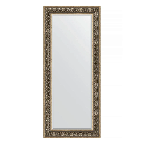 Зеркало в багетной раме Evoform Exclusive BY 3579 69 x 159 см, вензель серебряный Зеркало в багетной раме Evoform Exclusive BY 3579 69 x 159 см, вензель серебряный