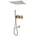 Душевая система ABBER Daheim AF8254G скрытого монтажа с изливом, термостат, золото матовое Душевая система ABBER Daheim AF8254G скрытого монтажа с изливом, термостат, золото матовое