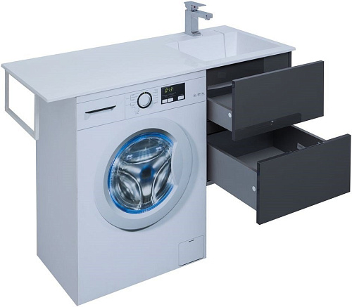 Тумба под раковину Aquanet Алвита 48 серый антрацит 00243662 Тумба под раковину Aquanet Алвита 48 серый антрацит 00243662