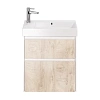 Тумба под раковину DREJA SLIM, 65 см, подвесная/напольная, 2 ящика, белый глянец / дуб кантри 99.050 99.0501 Тумба под раковину DREJA SLIM, 65 см, подвесная/напольная, 2 ящика, белый глянец / дуб кантри 99.050 99.0501