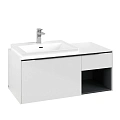 Тумба под раковину Villeroy & Boch Subway 3.0 с подсветкой Brilliant White / Brilliant White C572L1V C572L1VE Тумба под раковину Villeroy & Boch Subway 3.0 с подсветкой Brilliant White / Brilliant White C572L1V C572L1VE