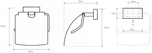 Держатель туалетной бумаги Bemeta PLAZA 118112012 Держатель туалетной бумаги Bemeta PLAZA 118112012