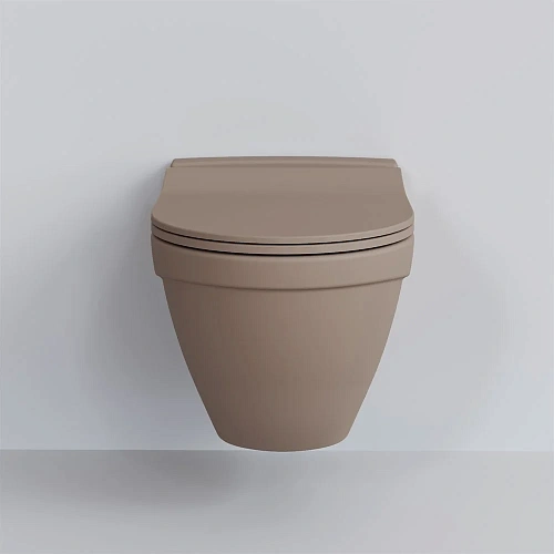 Крышка-сиденье Ambassador Nord 132T20501S (тонкое) бежевый матовое Крышка-сиденье Ambassador Nord 132T20501S (тонкое) бежевый матовое