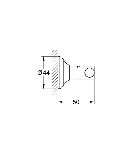 Крючок GROHE Essentials Authentic, никель матовый (40656EN1) Крючок GROHE Essentials Authentic, никель матовый (40656EN1)