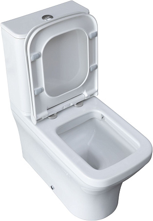 Чаша напольного унитаза Allen Brau Infinity 4.21012.20 с крышкой, белый глянец