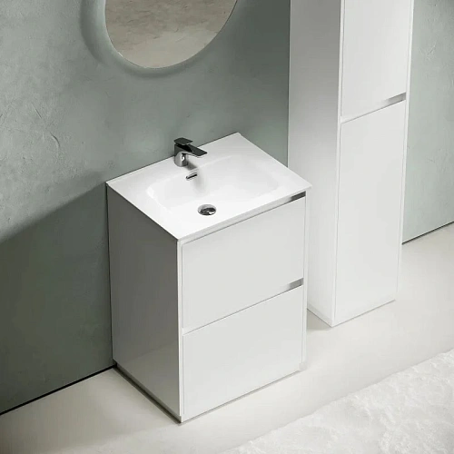 Тумба под раковину Sancos Libra Floor LB60FW напольная, 590х450х840 белый глянец Тумба под раковину Sancos Libra Floor LB60FW напольная, 590х450х840 белый глянец