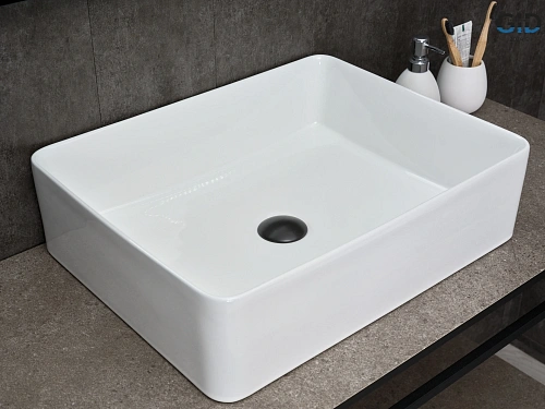 Раковина Gid N9104 51236 накладная белая 52x41x13.5 Раковина Gid N9104 51236 накладная белая 52x41x13.5