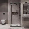 Душевой уголок Niagara Nova NG-6833-34BLACK (90x90x195) квадратная, раздвижная, черный матовый, стекло прозрачное Душевой уголок Niagara Nova NG-6833-34BLACK (90x90x195) квадратная, раздвижная, черный матовый, стекло прозрачное